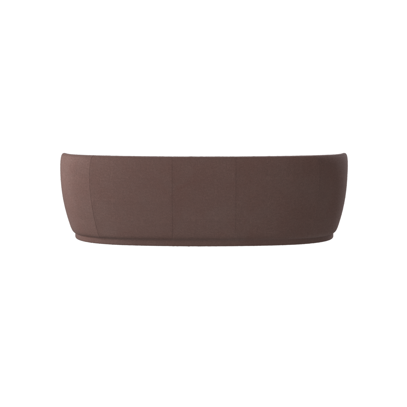 Posh Sofa - Curved Back Sofa with Continuous Base