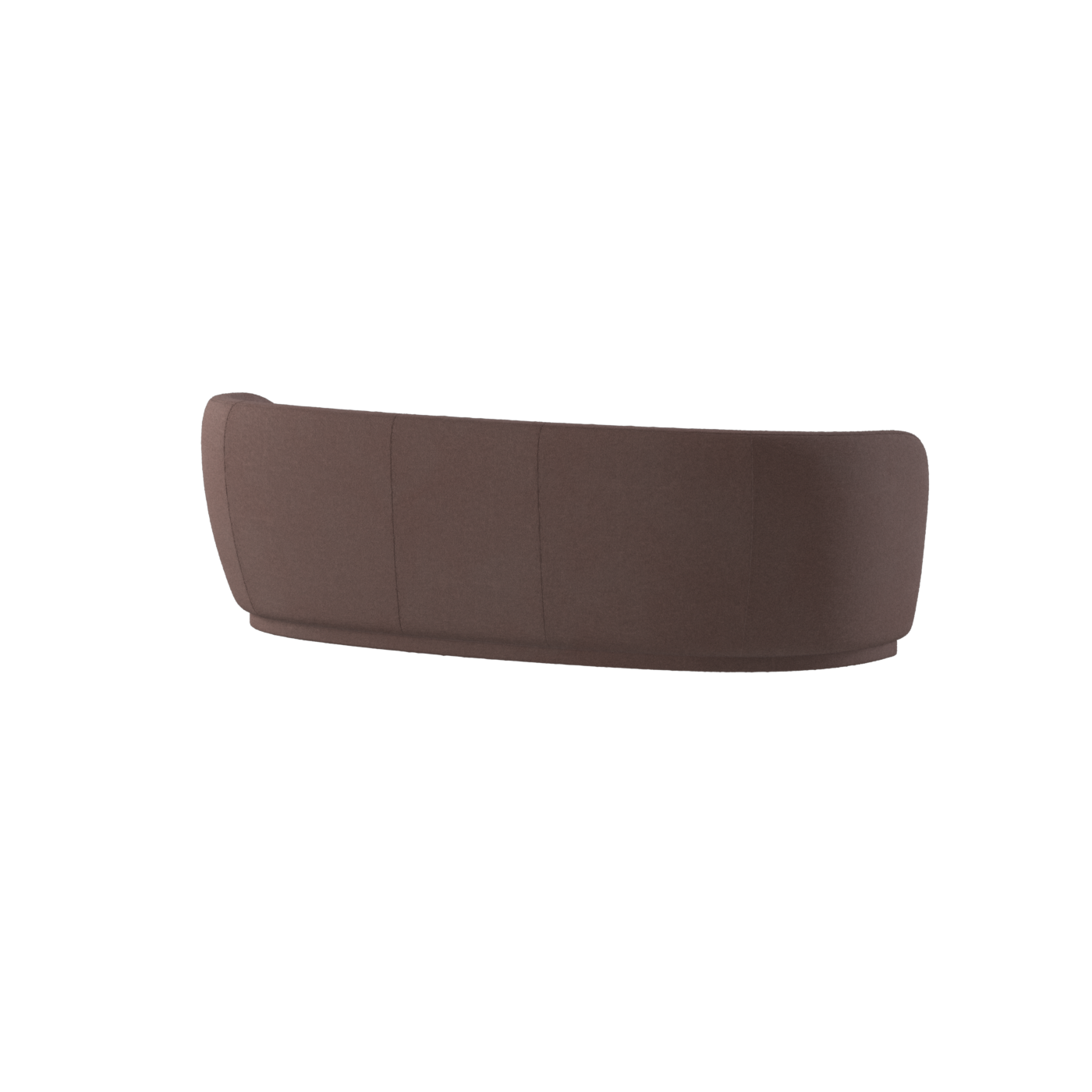 Posh Sofa - Curved Back Sofa with Continuous Base
