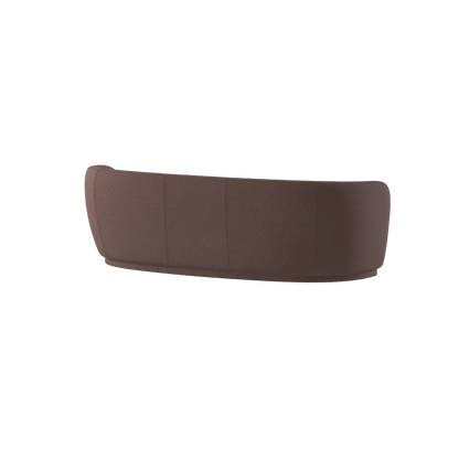 Posh Sofa - Curved Back Sofa with Continuous Base