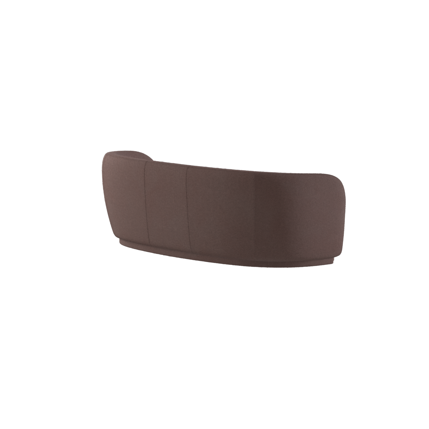 Posh Sofa - Curved Back Sofa with Continuous Base