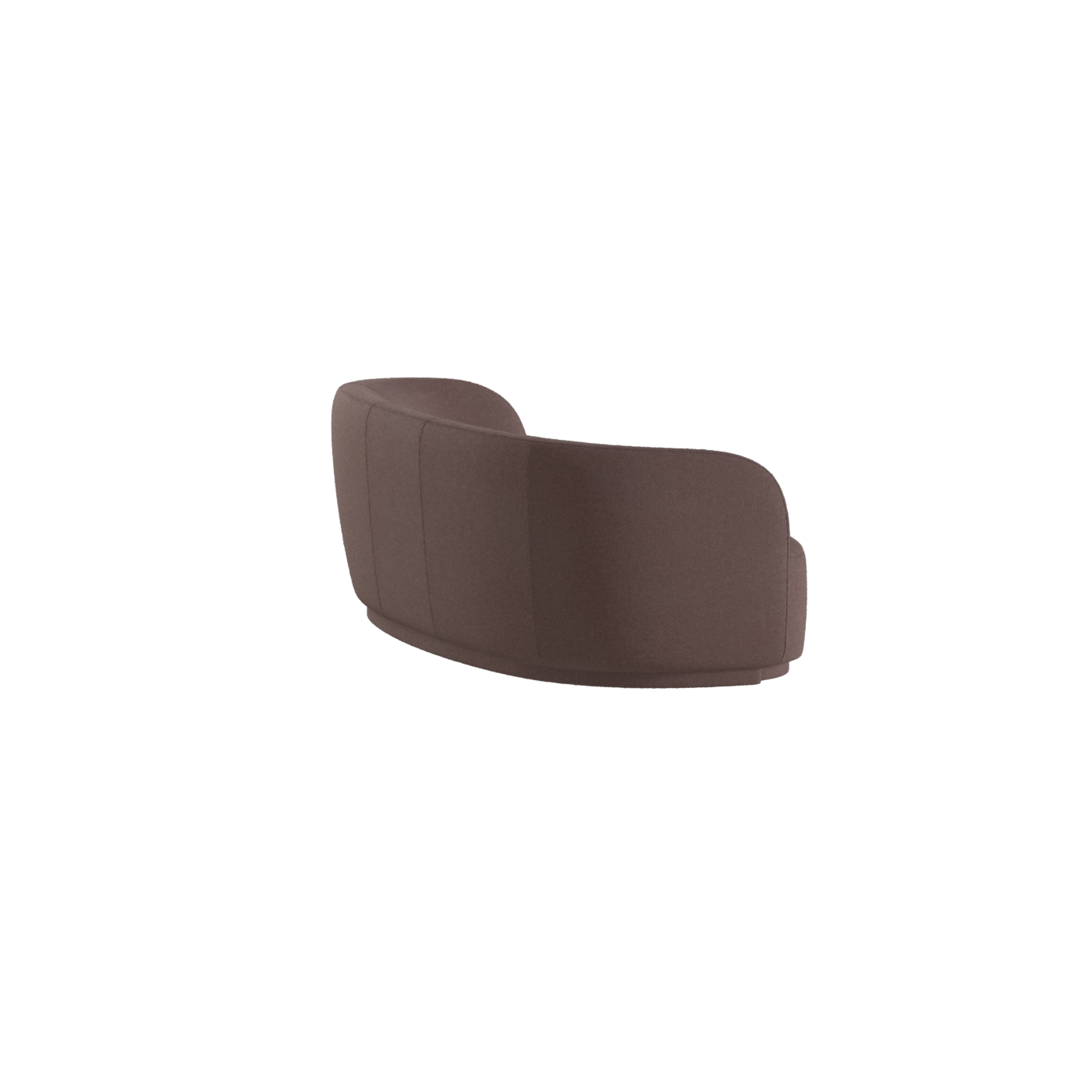 Posh Sofa - Curved Back Sofa with Continuous Base