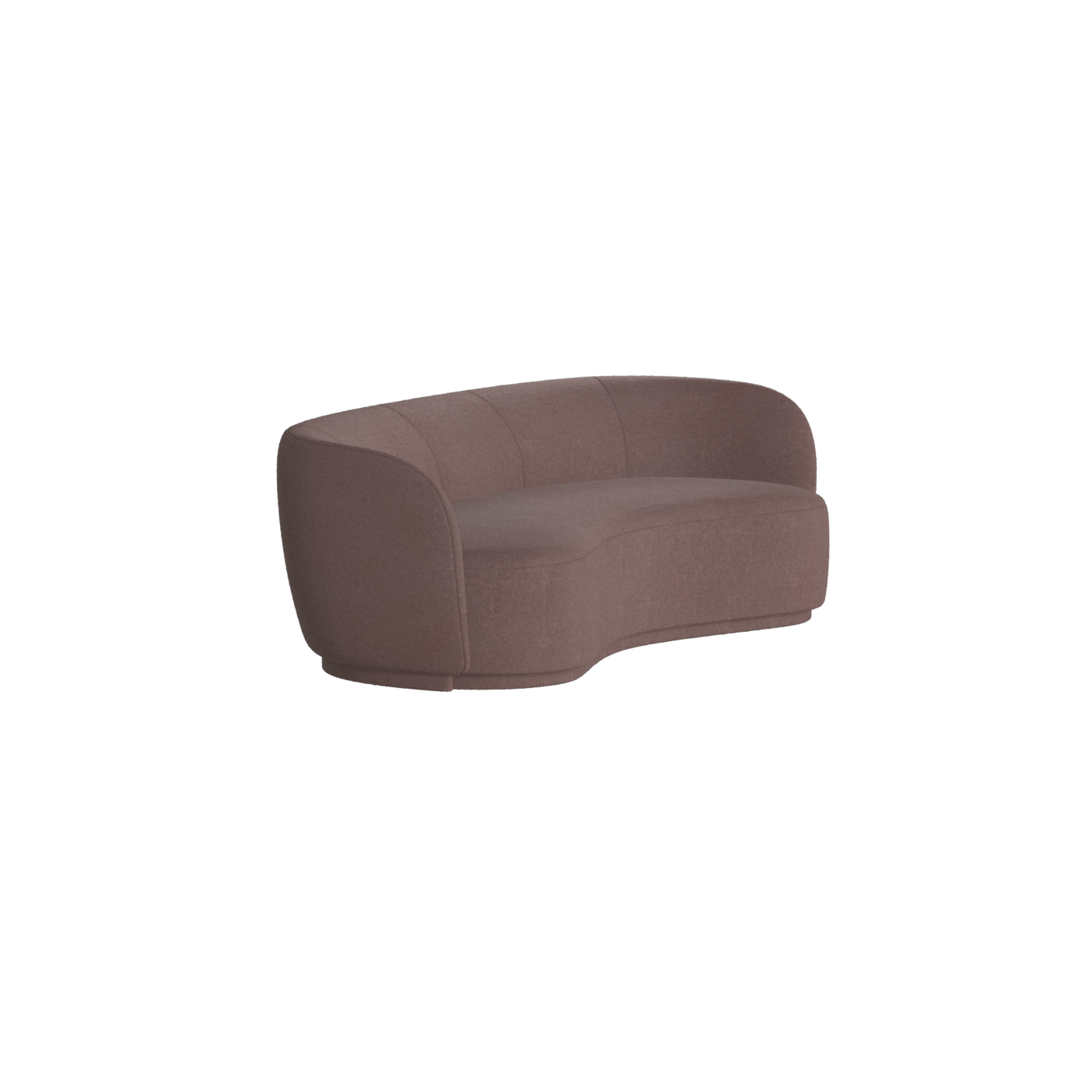 Posh Sofa - Curved Back Sofa with Continuous Base