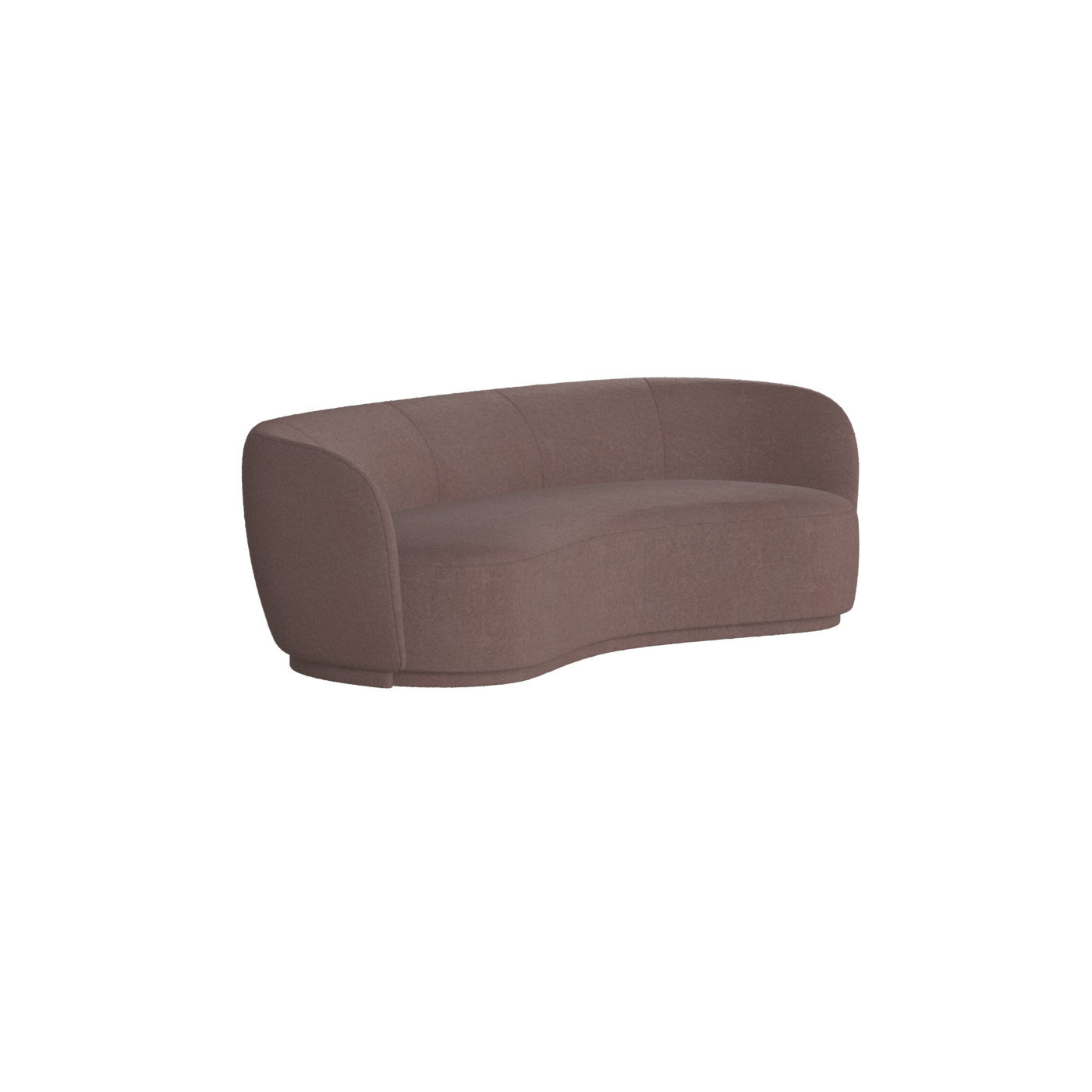 Posh Sofa - Curved Back Sofa with Continuous Base