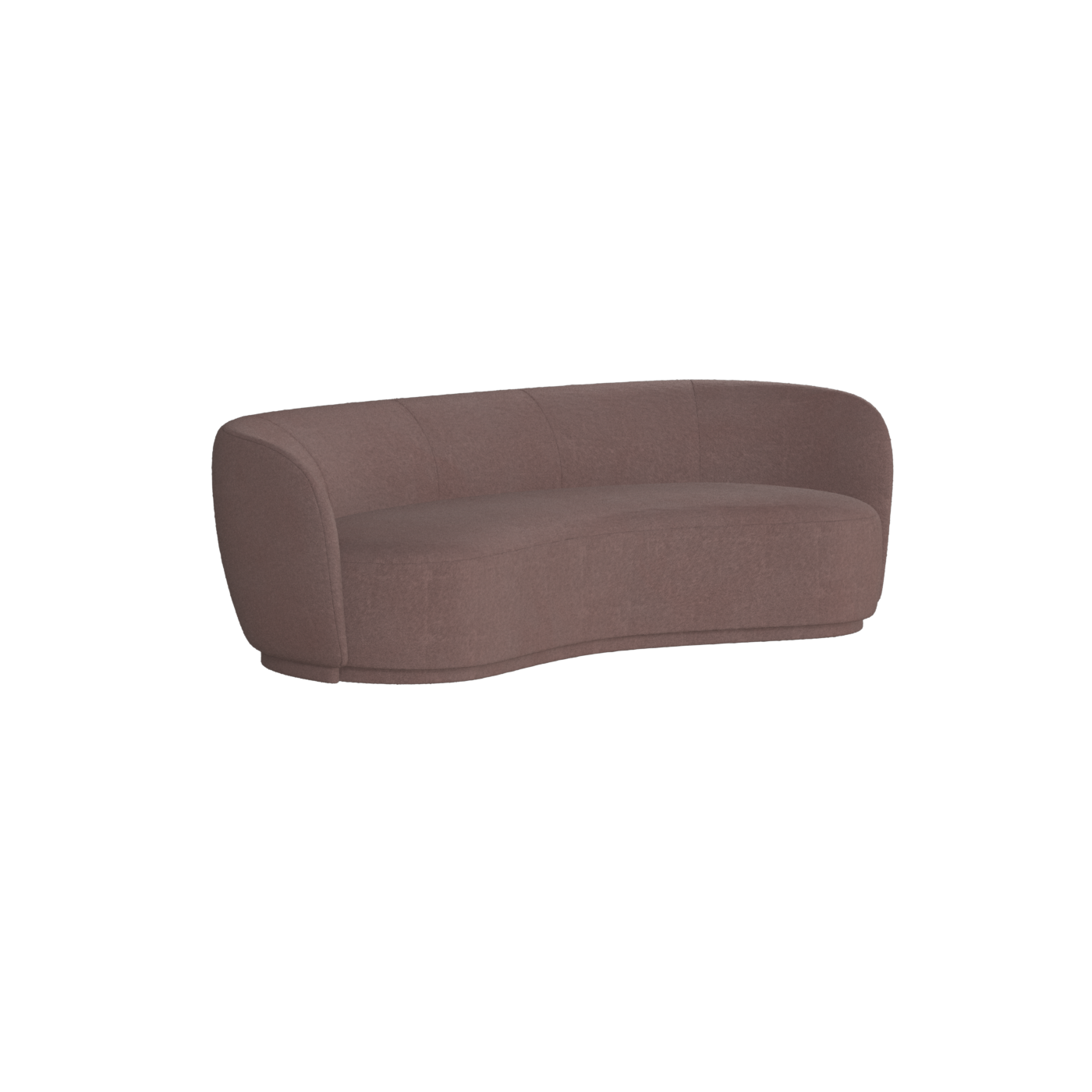 Posh Sofa - Curved Back Sofa with Continuous Base