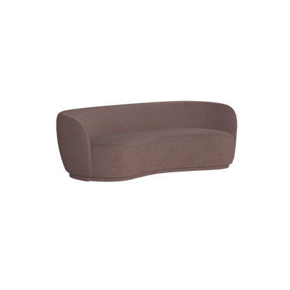 Posh Sofa - Curved Back Sofa with Continuous Base
