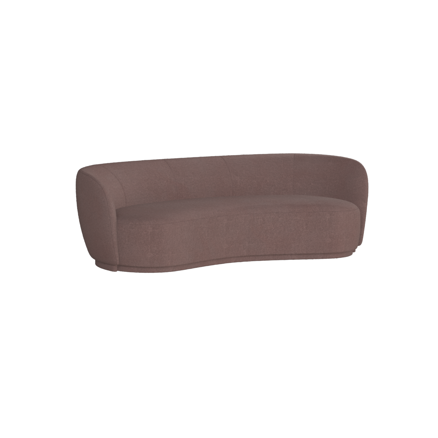 Posh Sofa - Curved Back Sofa with Continuous Base