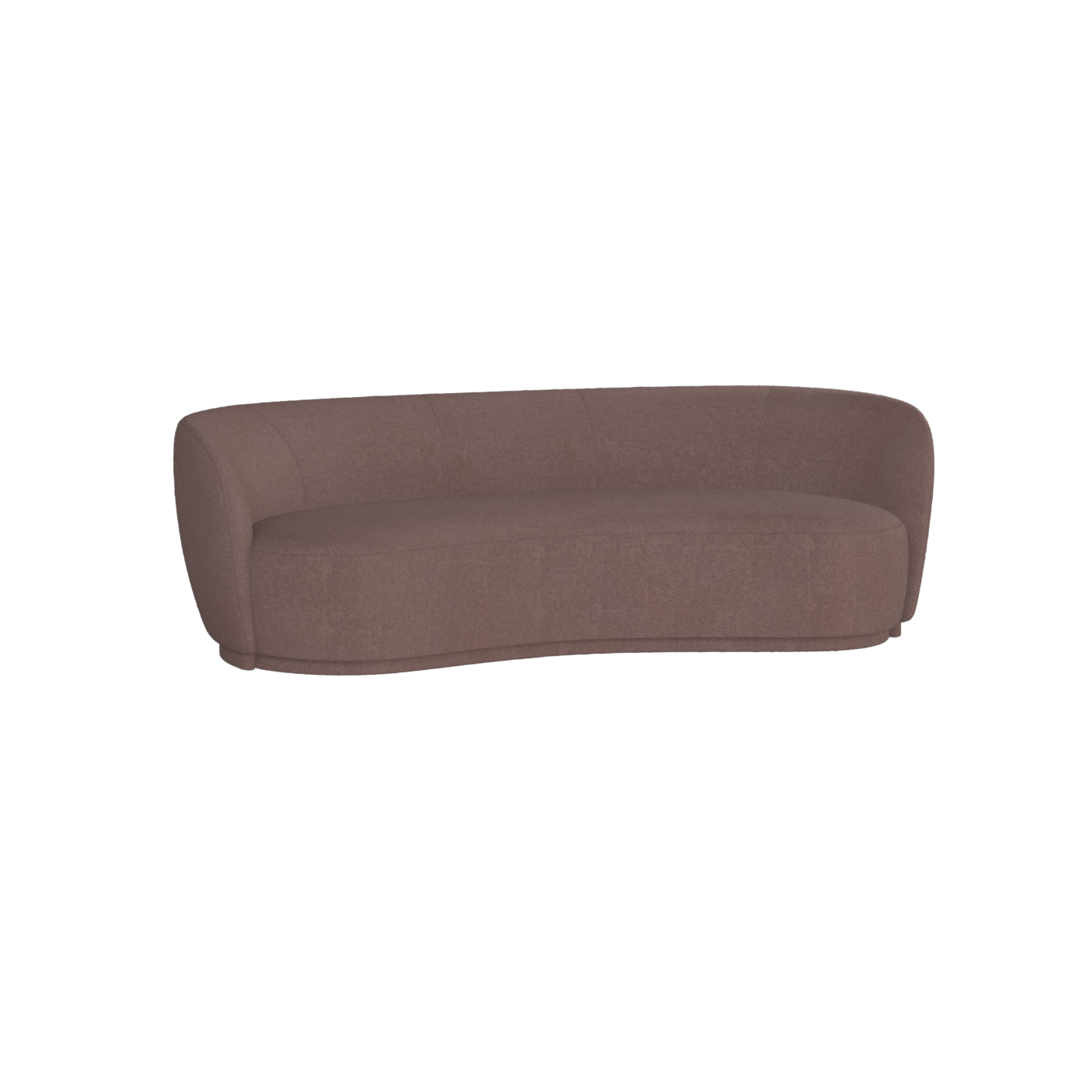 Posh Sofa - Curved Back Sofa with Continuous Base