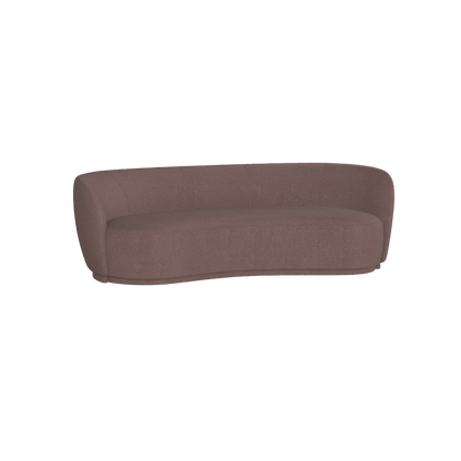 Posh Sofa - Curved Back Sofa with Continuous Base