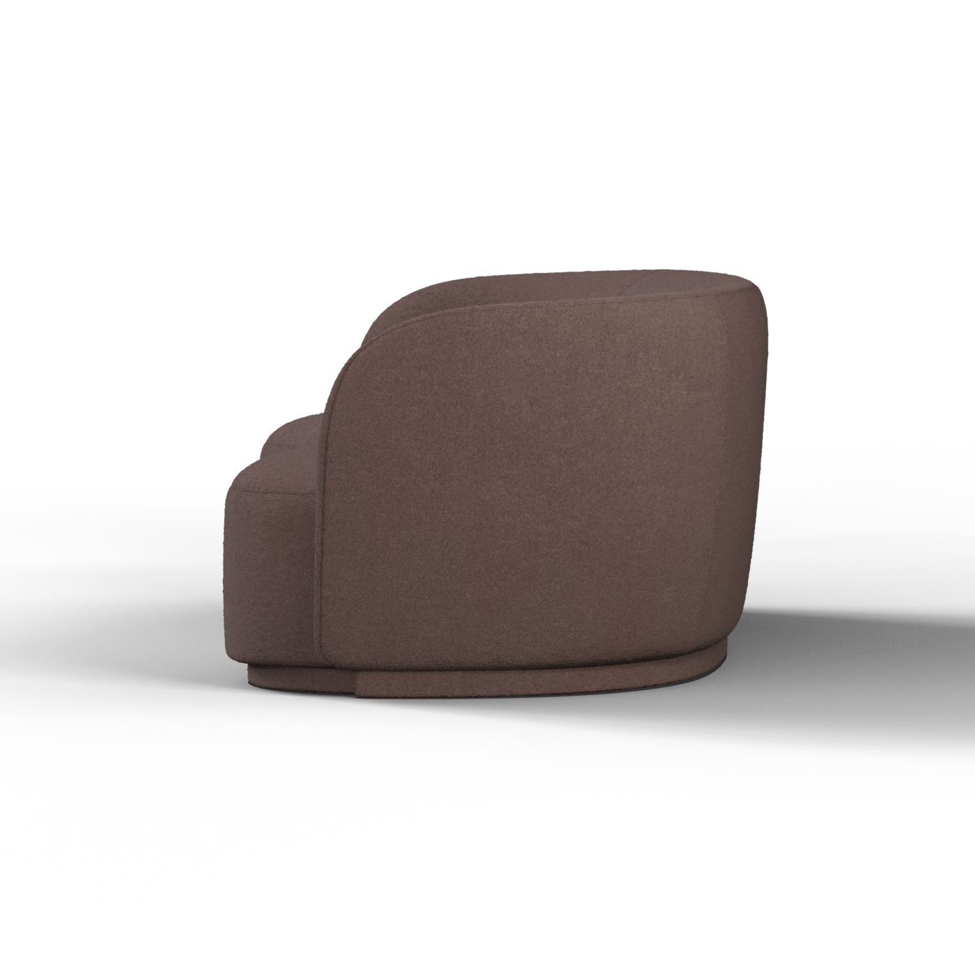 Posh Sofa - Curved Back Sofa with Continuous Base
