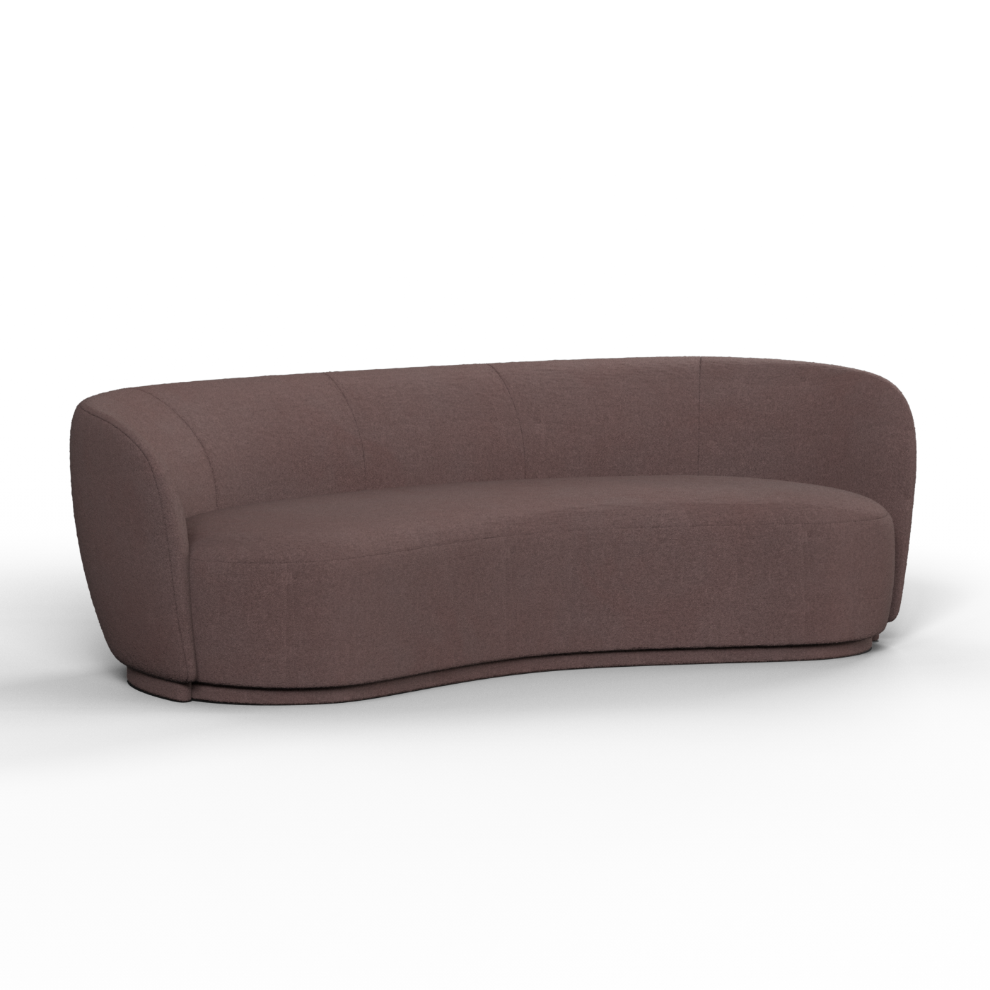 Posh Sofa - Curved Back Sofa with Continuous Base