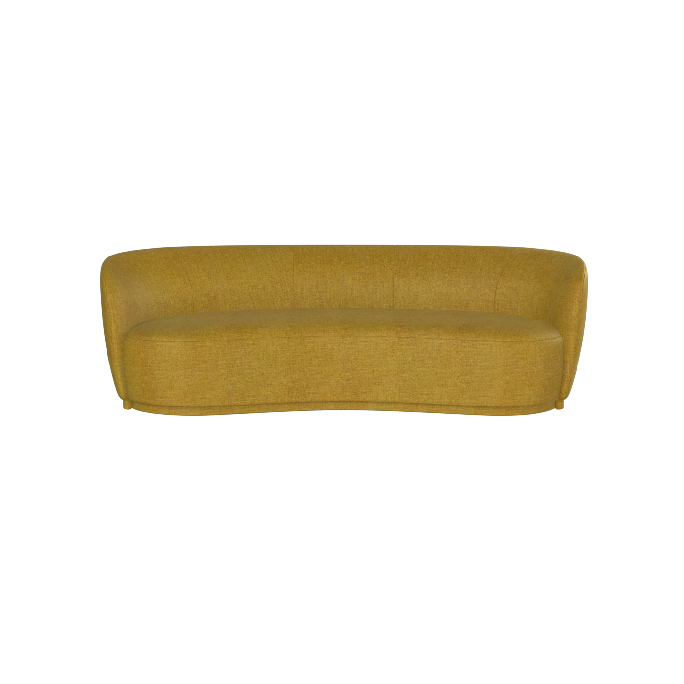Posh Sofa - Curved Back Sofa with Continuous Base