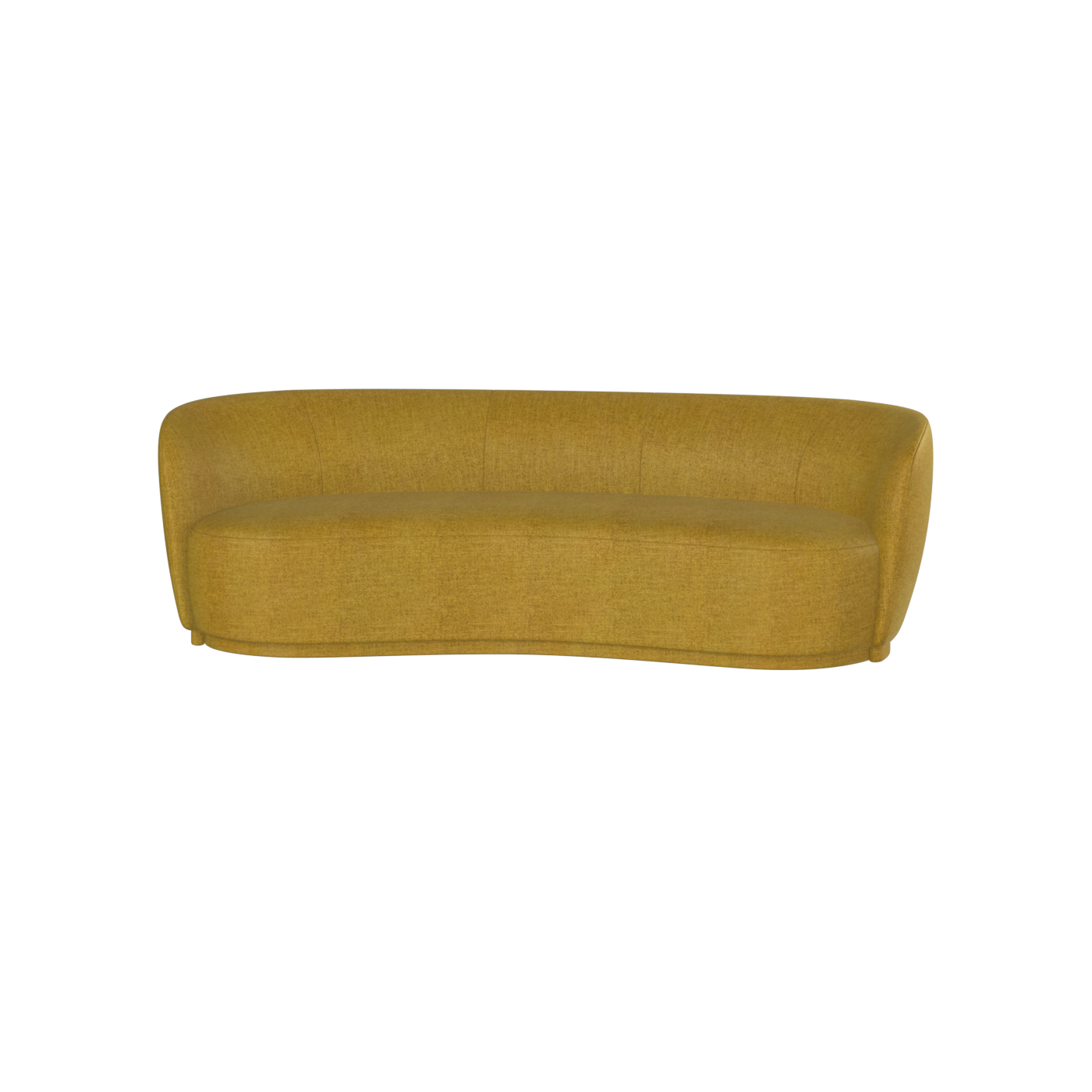 Posh Sofa - Curved Back Sofa with Continuous Base