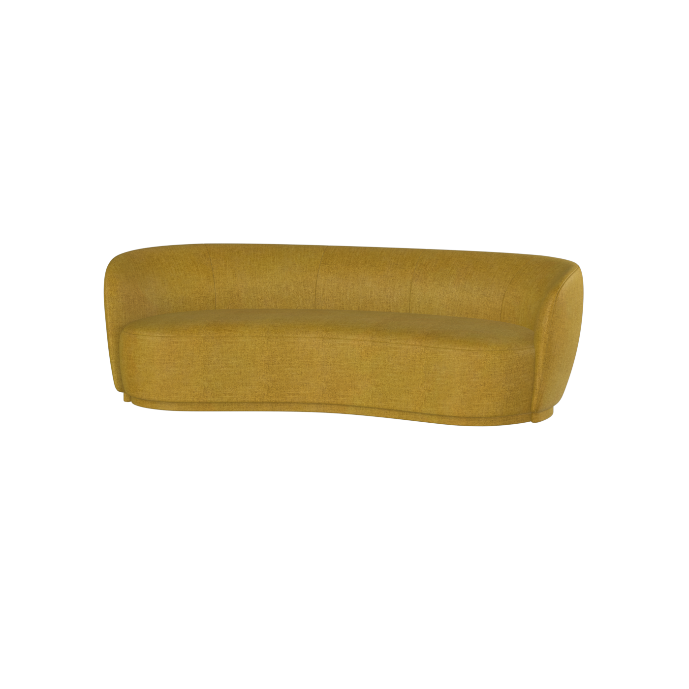 Posh Sofa - Curved Back Sofa with Continuous Base