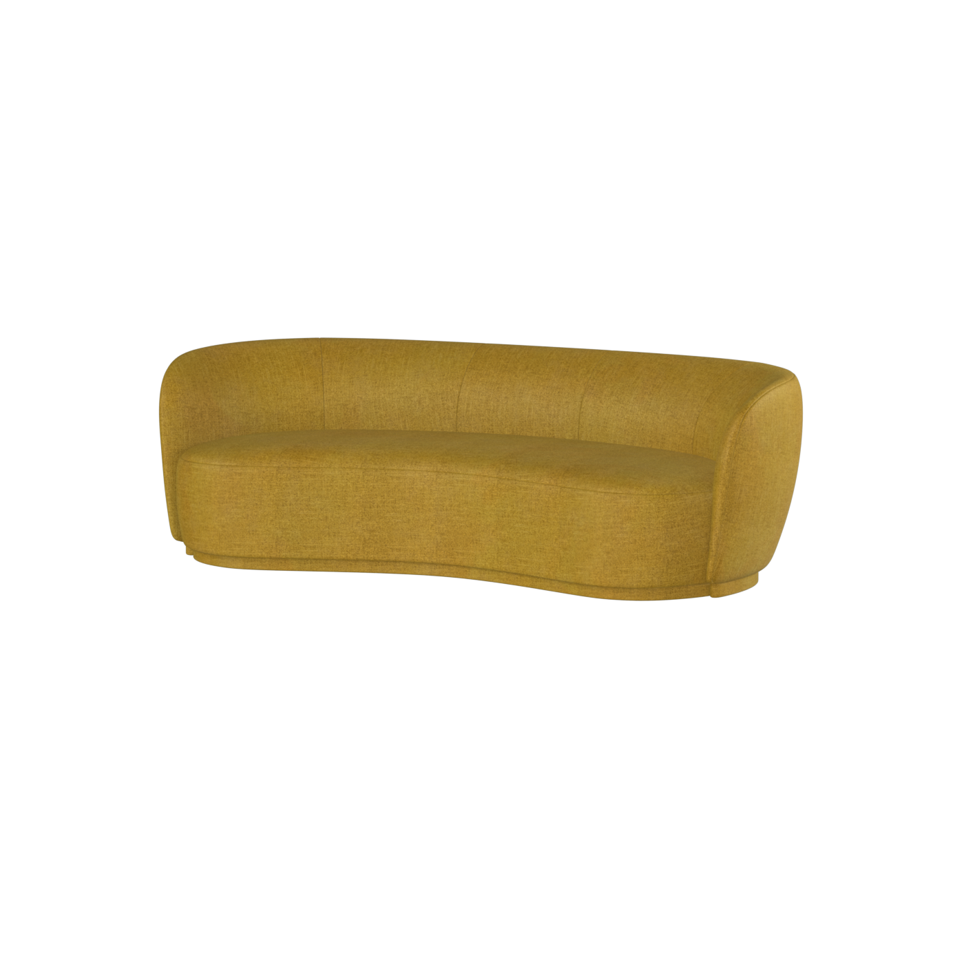 Posh Sofa - Curved Back Sofa with Continuous Base