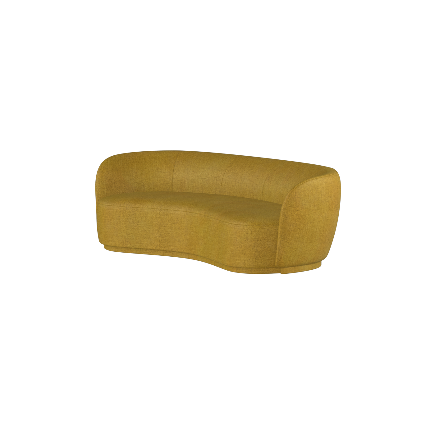 Posh Sofa - Curved Back Sofa with Continuous Base