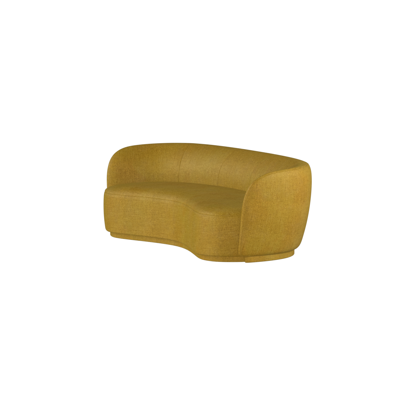 Posh Sofa - Curved Back Sofa with Continuous Base
