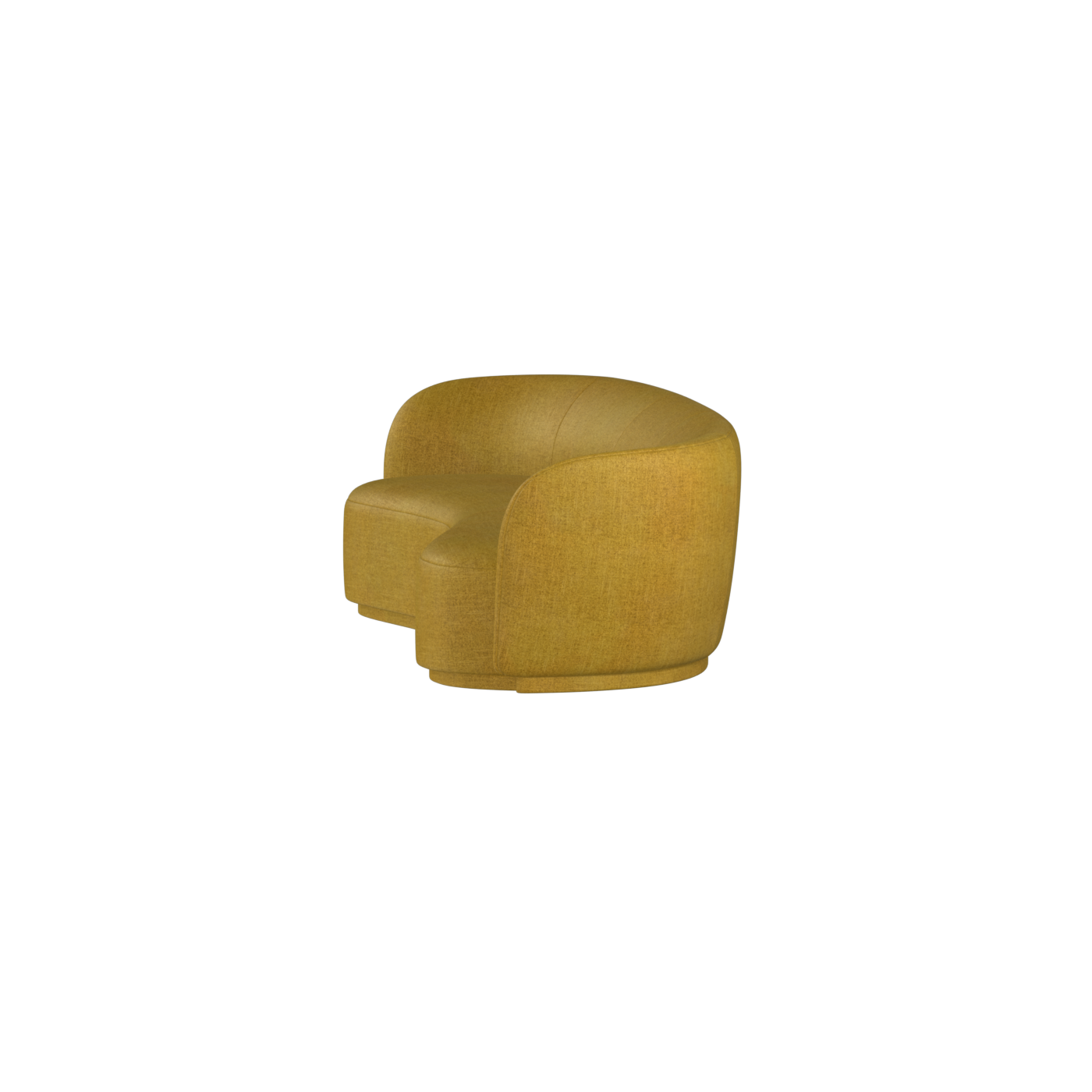 Posh Sofa - Curved Back Sofa with Continuous Base
