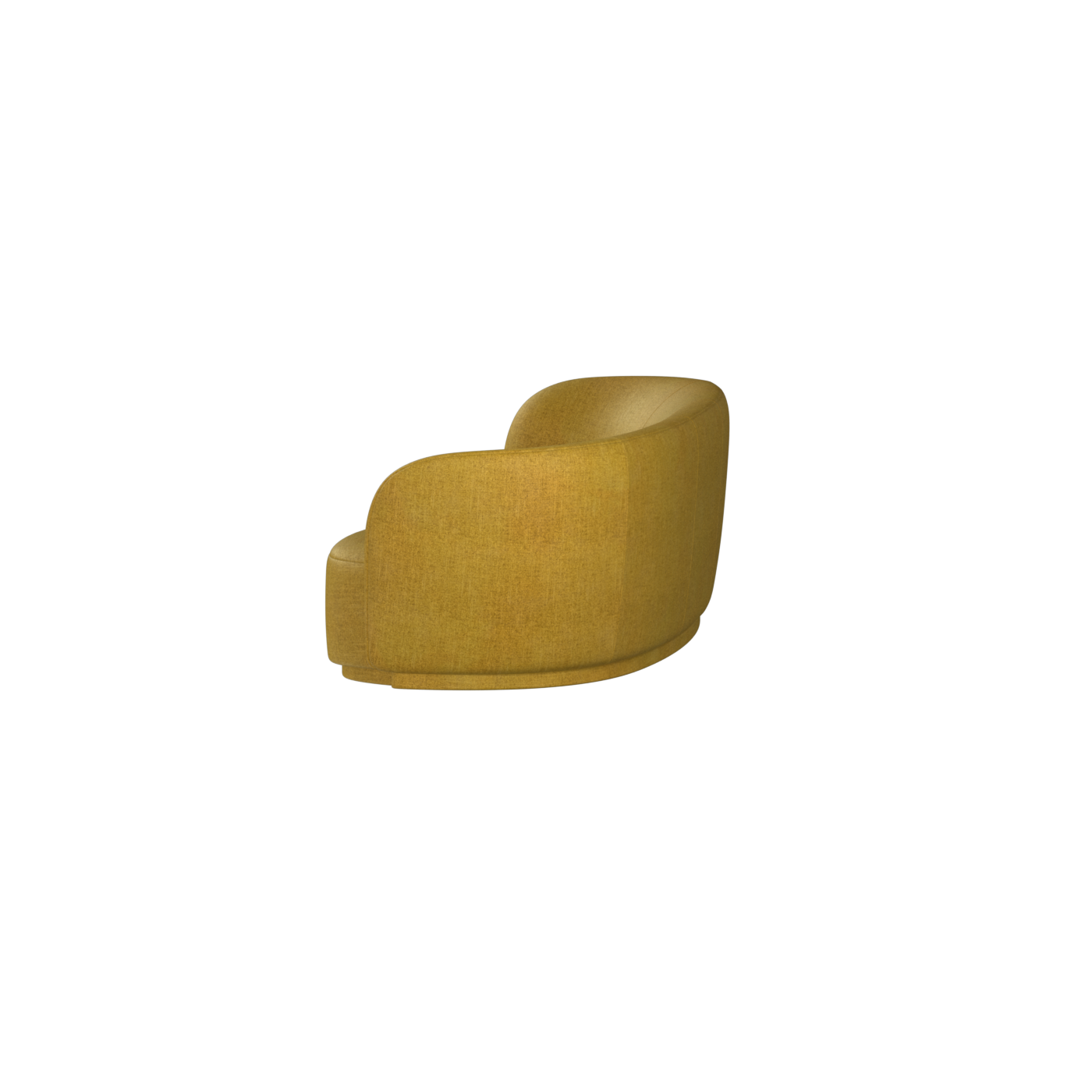 Posh Sofa - Curved Back Sofa with Continuous Base