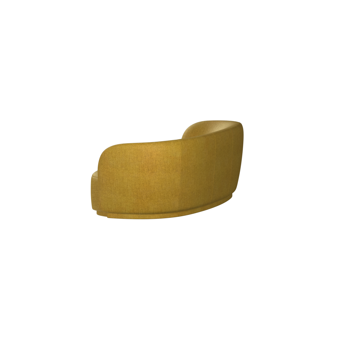 Posh Sofa - Curved Back Sofa with Continuous Base