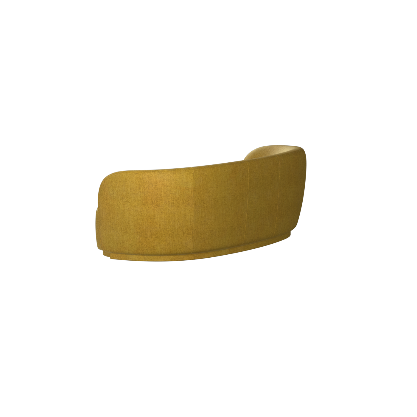 Posh Sofa - Curved Back Sofa with Continuous Base