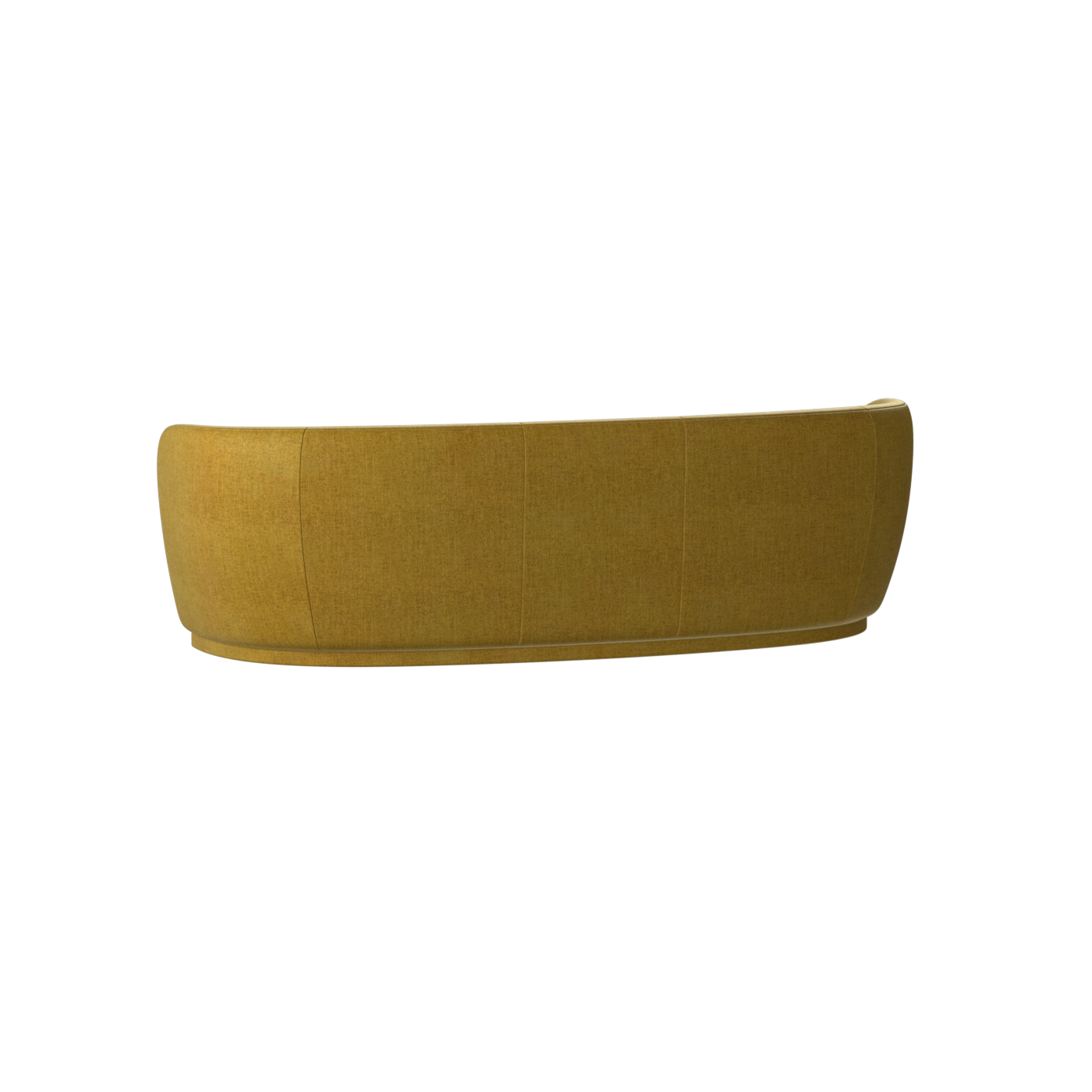 Posh Sofa - Curved Back Sofa with Continuous Base
