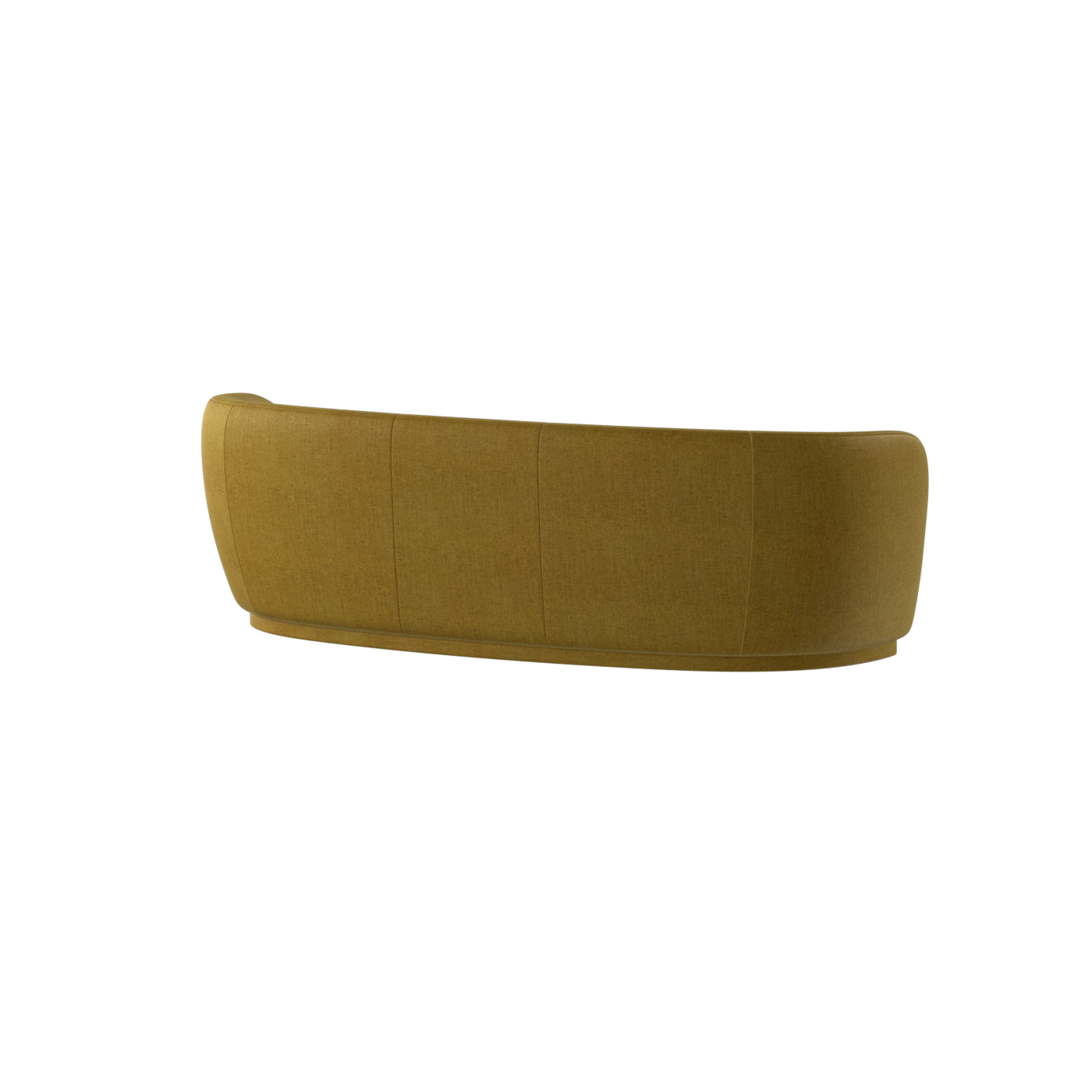 Posh Sofa - Curved Back Sofa with Continuous Base