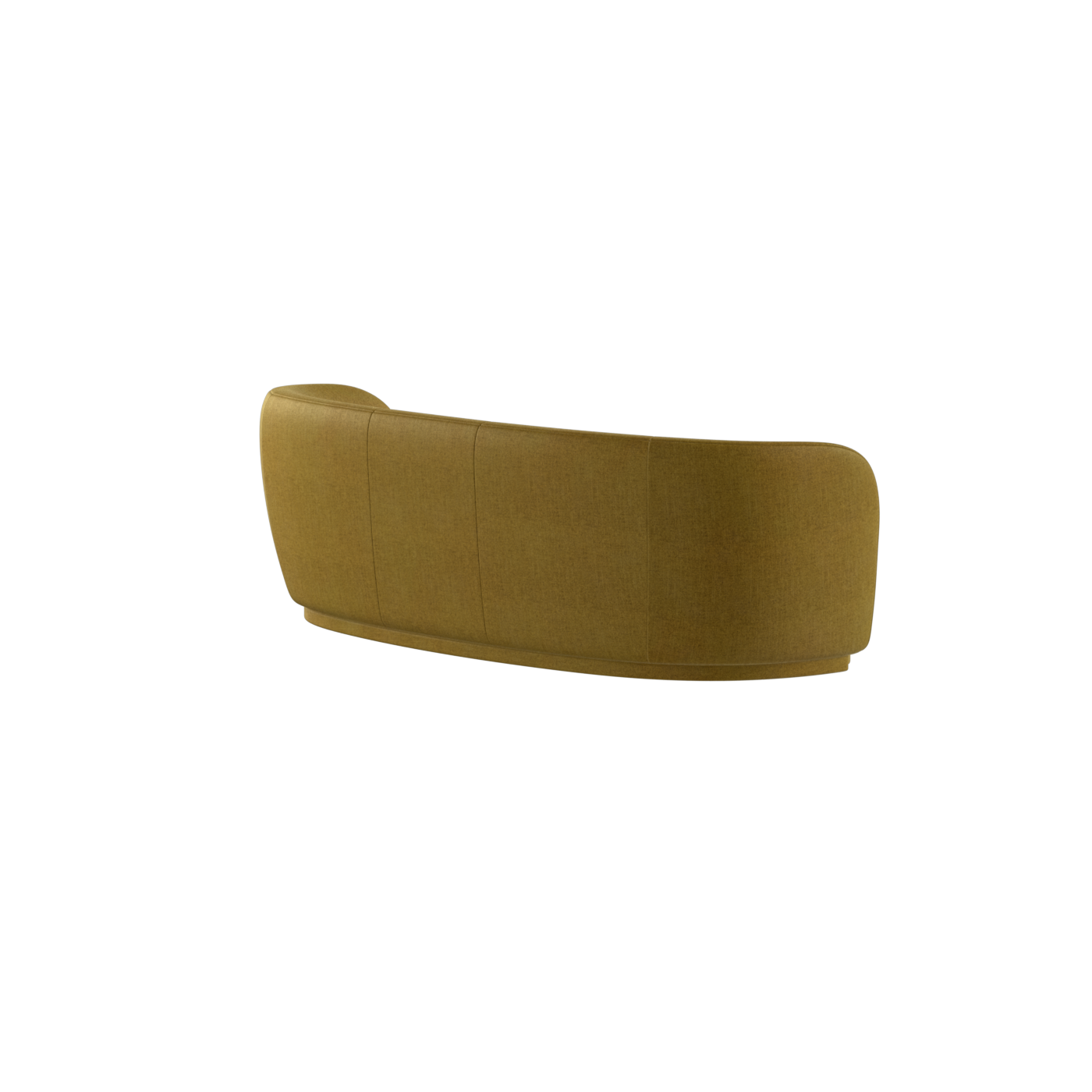 Posh Sofa - Curved Back Sofa with Continuous Base