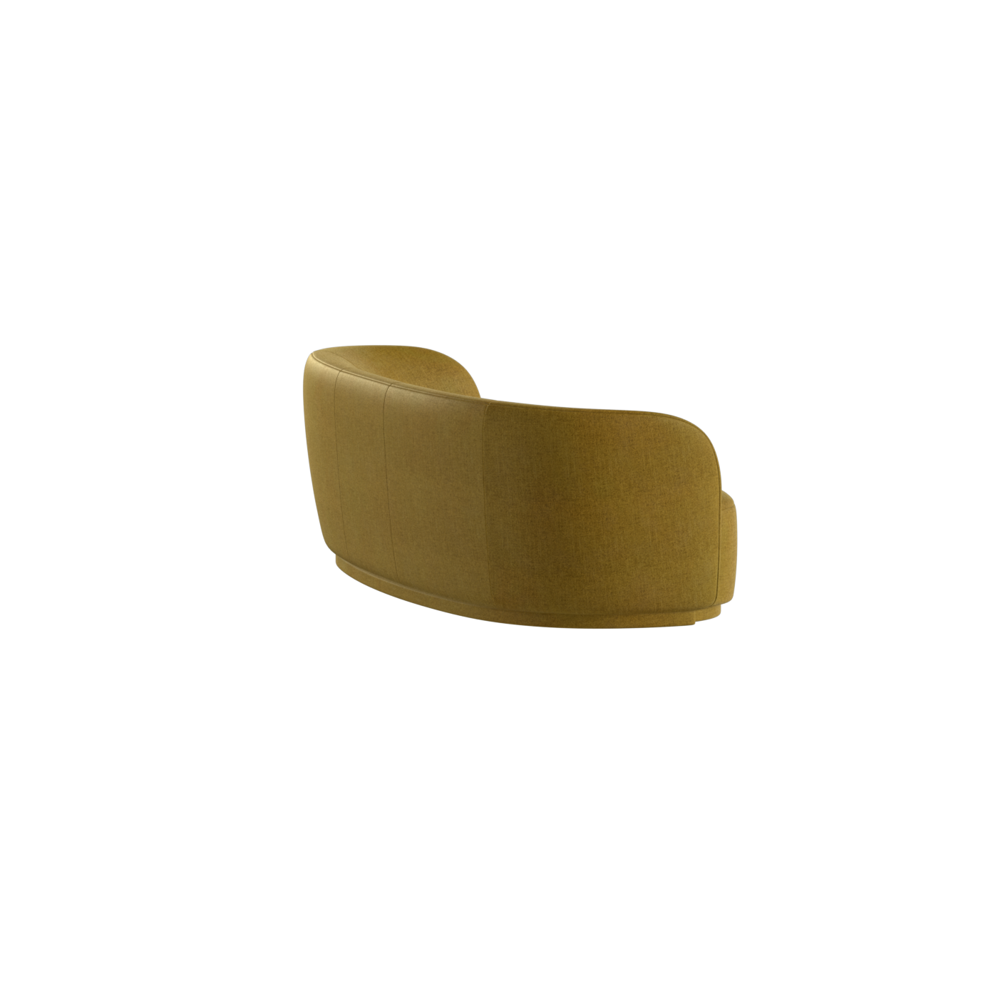 Posh Sofa - Curved Back Sofa with Continuous Base