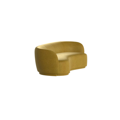 Posh Sofa - Curved Back Sofa with Continuous Base