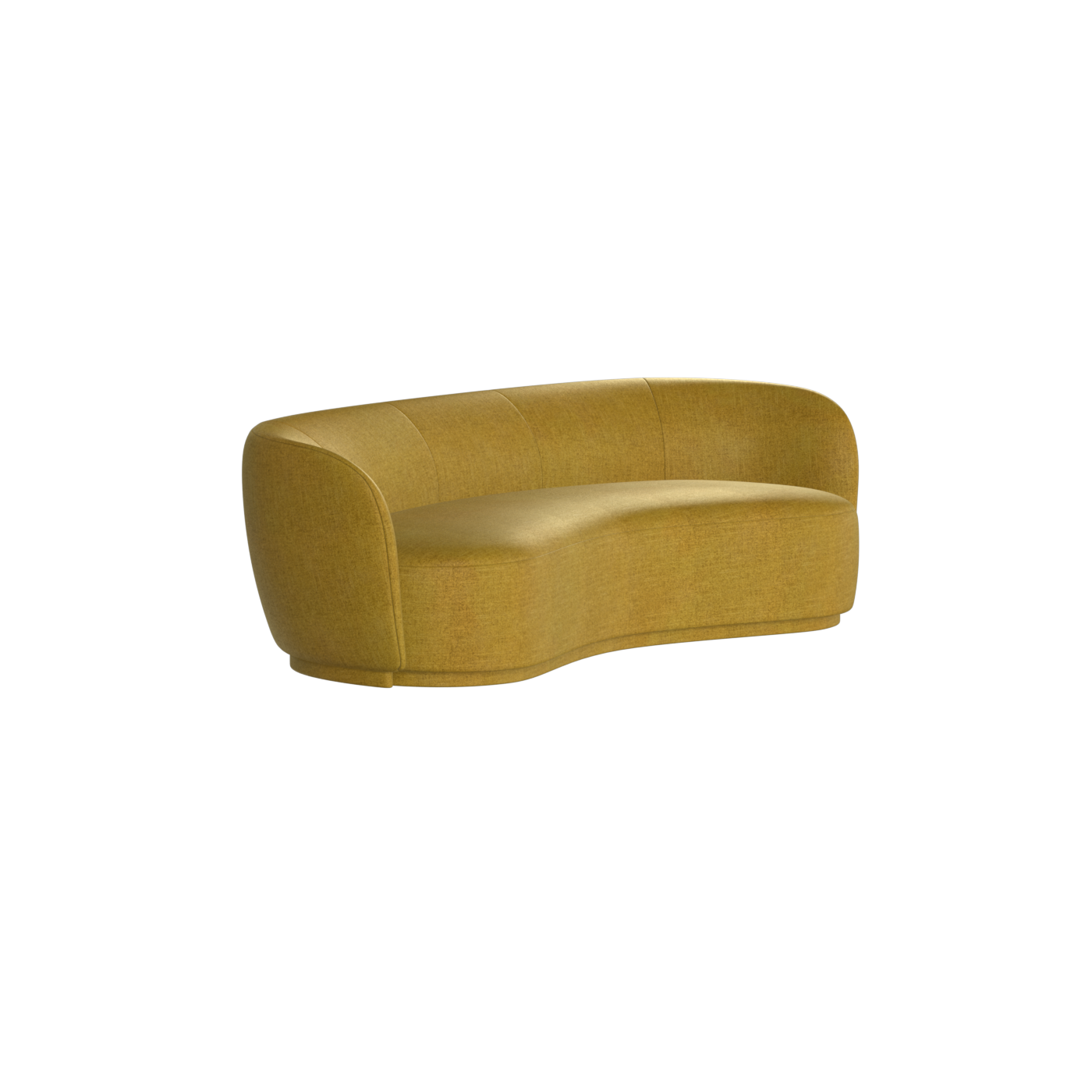 Posh Sofa - Curved Back Sofa with Continuous Base