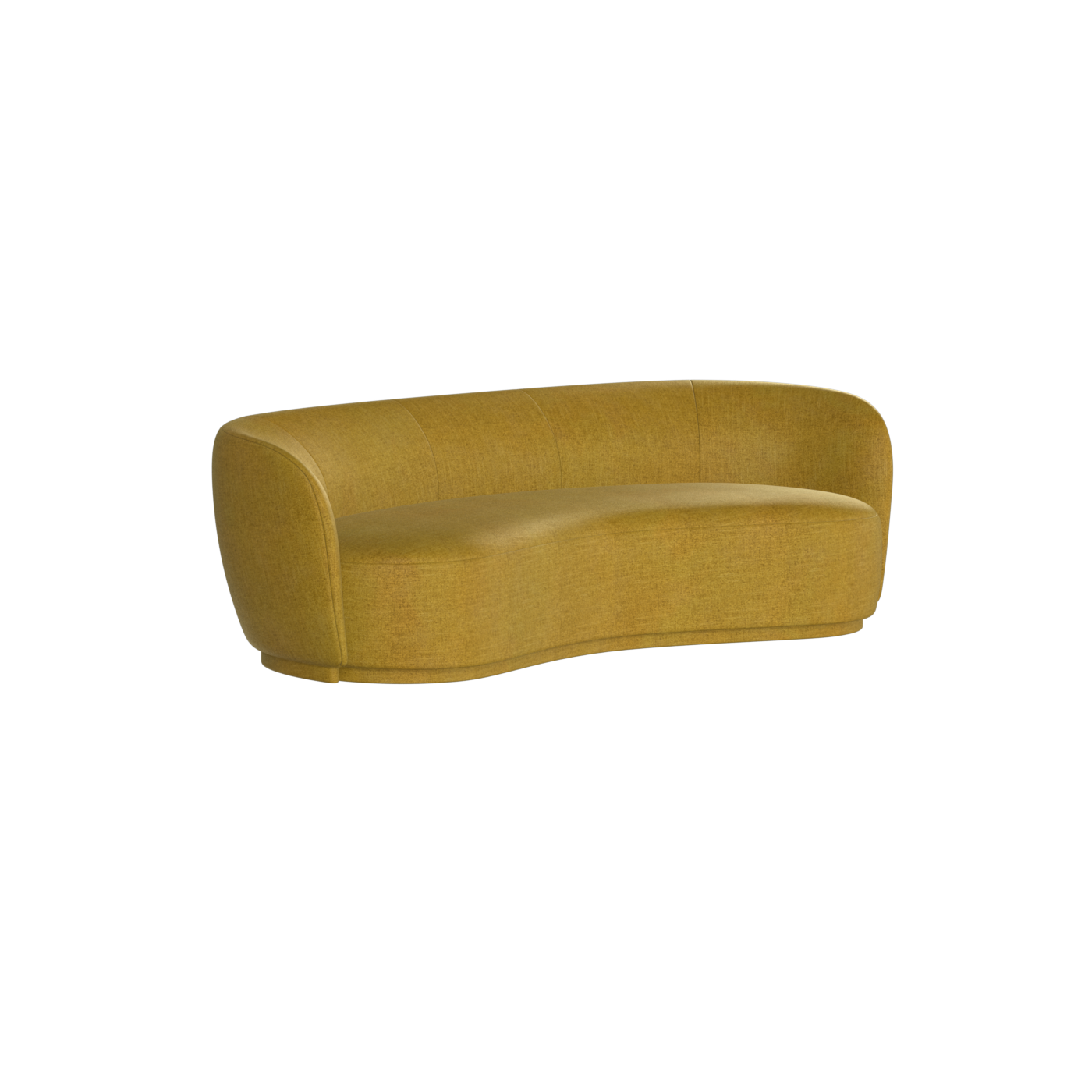 Posh Sofa - Curved Back Sofa with Continuous Base