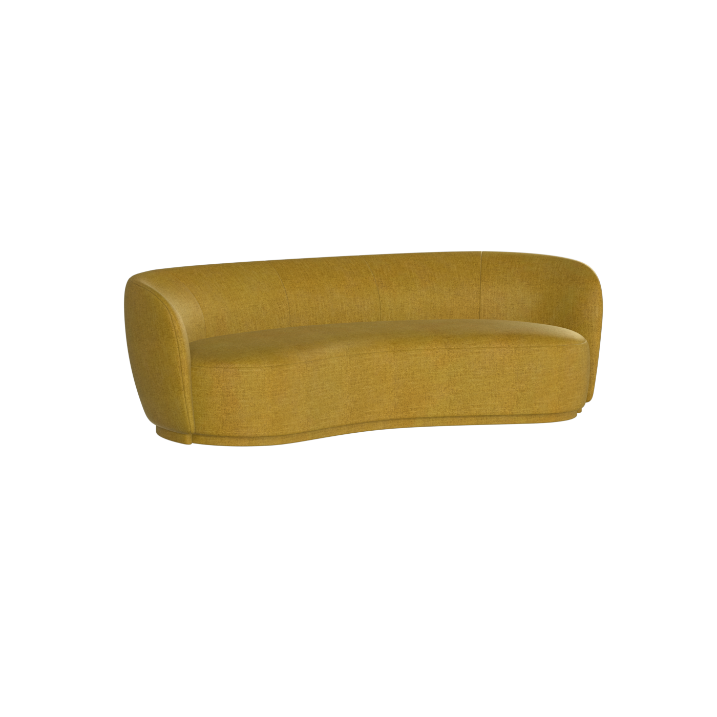 Posh Sofa - Curved Back Sofa with Continuous Base