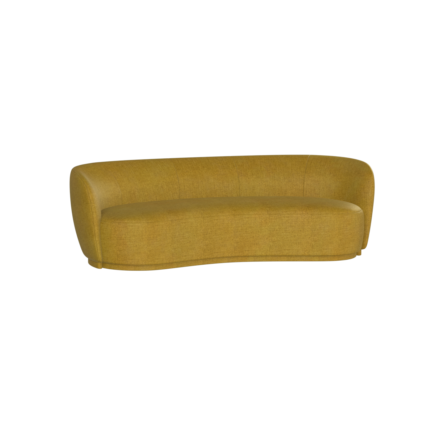 Posh Sofa - Curved Back Sofa with Continuous Base