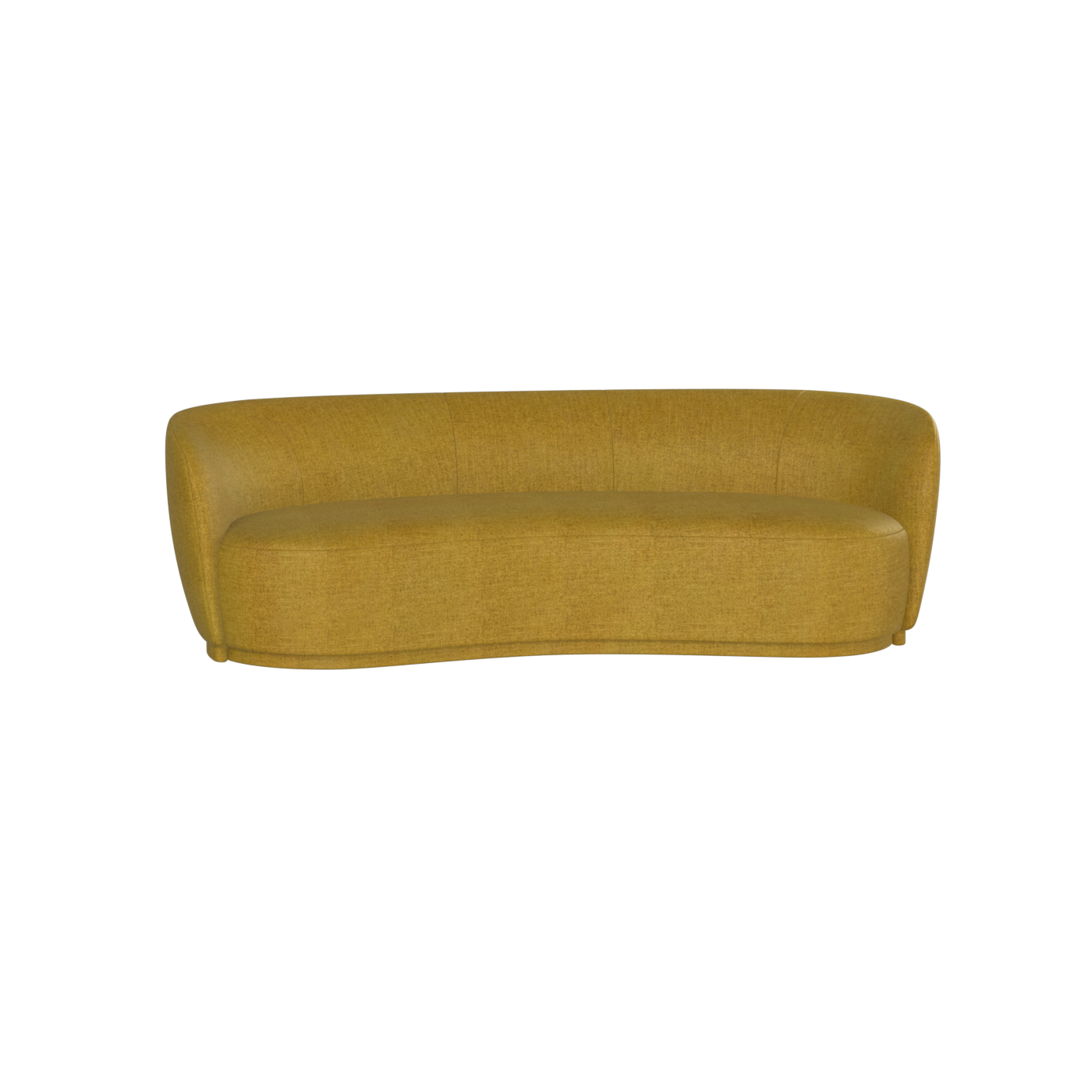 Posh Sofa - Curved Back Sofa with Continuous Base