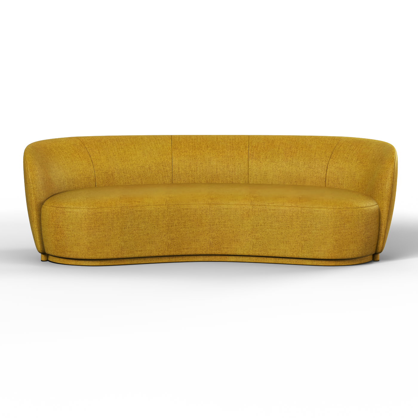 Posh Sofa - Curved Back Sofa with Continuous Base
