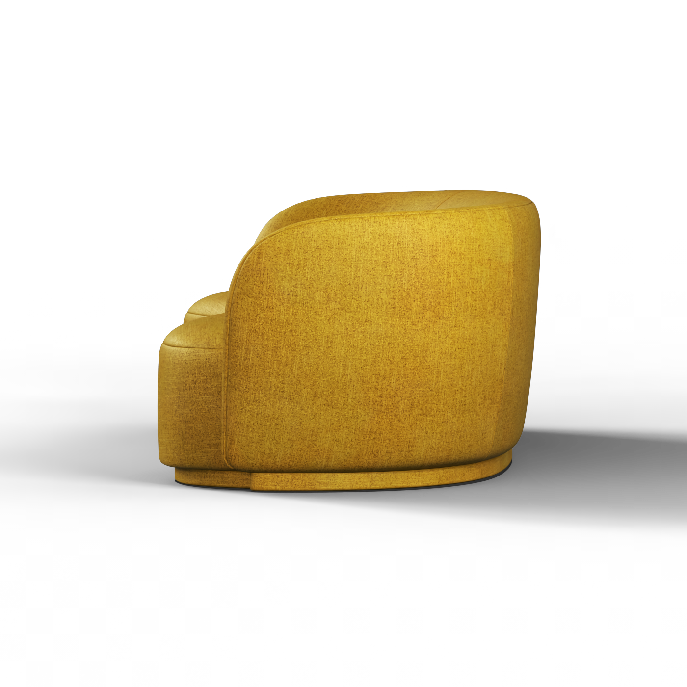 Posh Sofa - Curved Back Sofa with Continuous Base