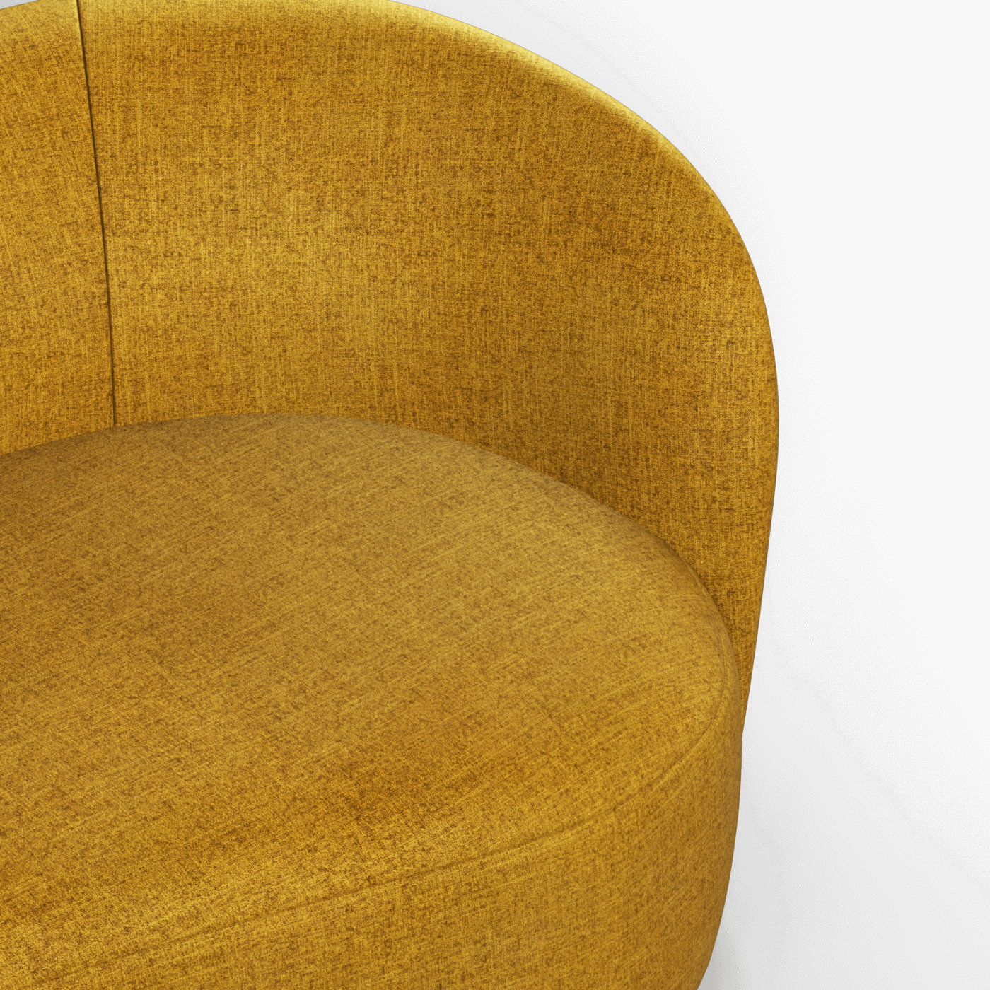 Posh Sofa - Curved Back Sofa with Continuous Base