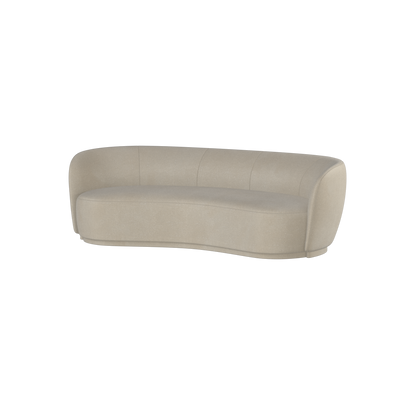 Posh Sofa - Curved Back Sofa with Continuous Base
