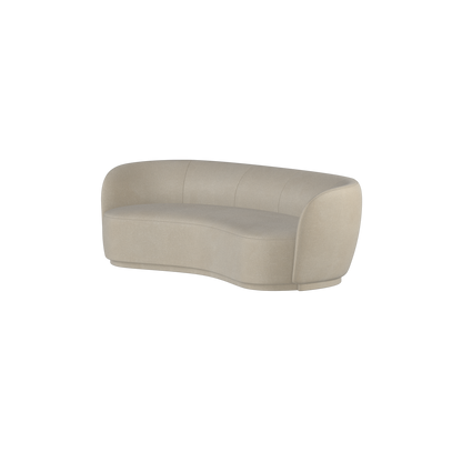 Posh Sofa - Curved Back Sofa with Continuous Base