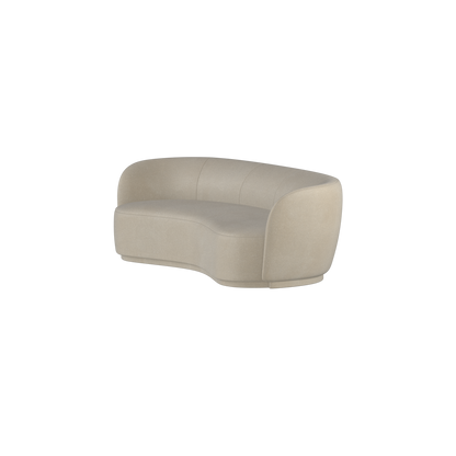 Posh Sofa - Curved Back Sofa with Continuous Base