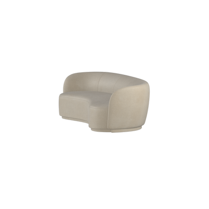 Posh Sofa - Curved Back Sofa with Continuous Base