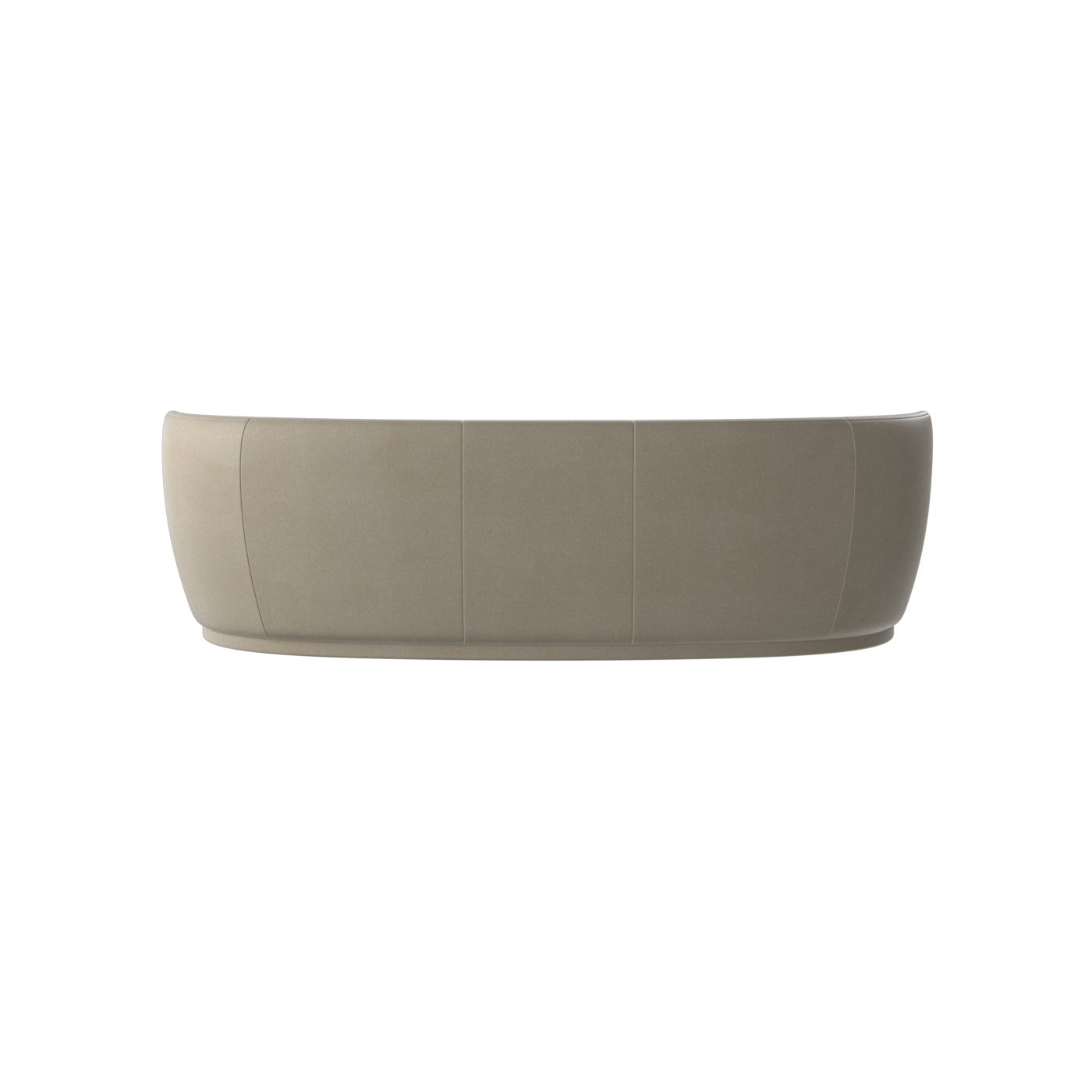 Posh Sofa - Curved Back Sofa with Continuous Base