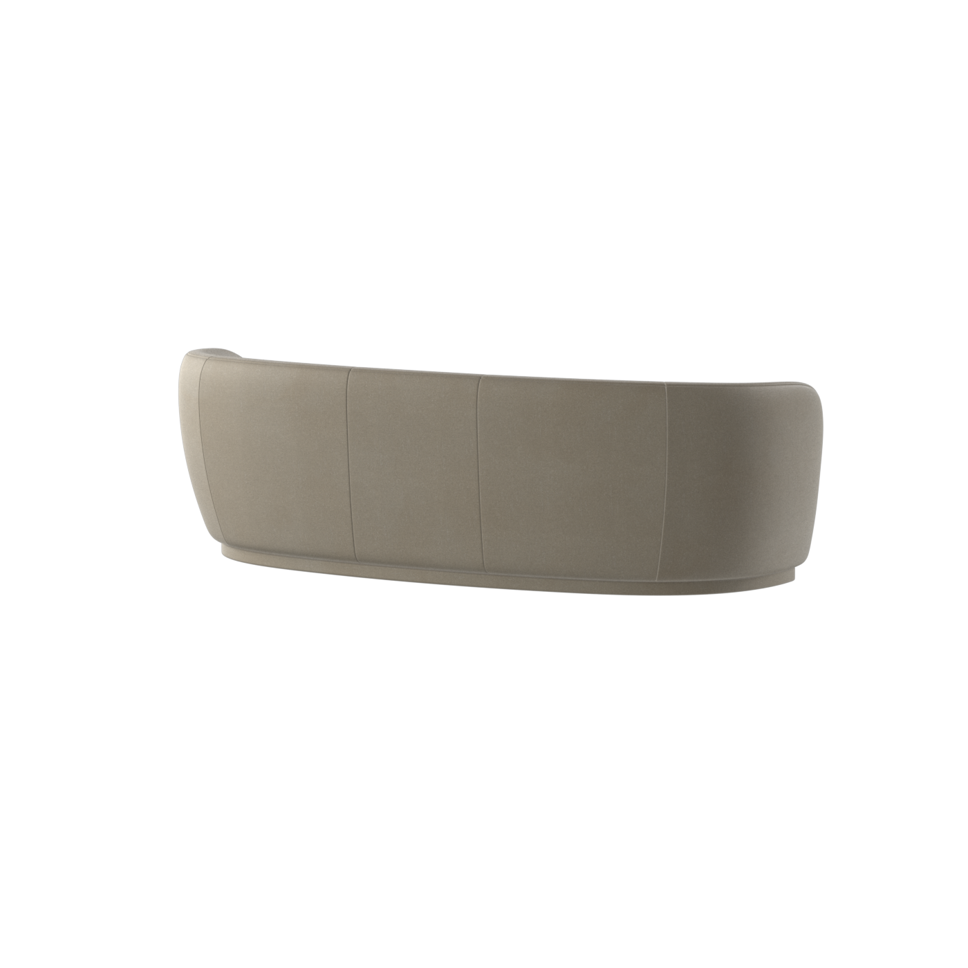 Posh Sofa - Curved Back Sofa with Continuous Base