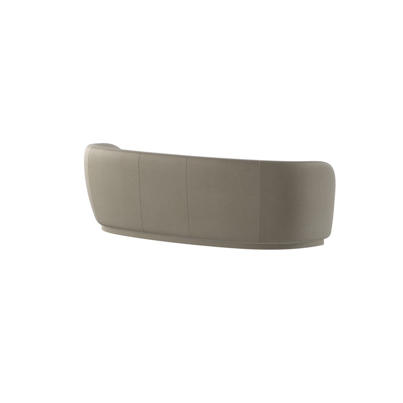 Posh Sofa - Curved Back Sofa with Continuous Base