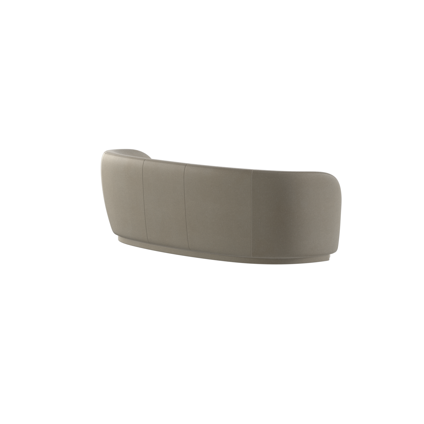 Posh Sofa - Curved Back Sofa with Continuous Base