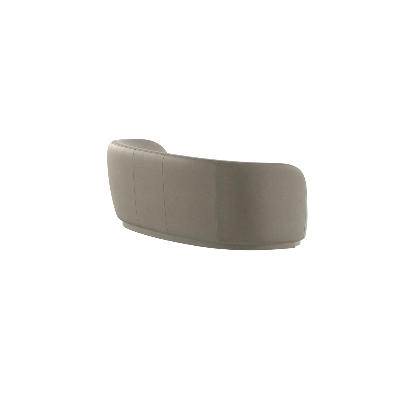 Posh Sofa - Curved Back Sofa with Continuous Base