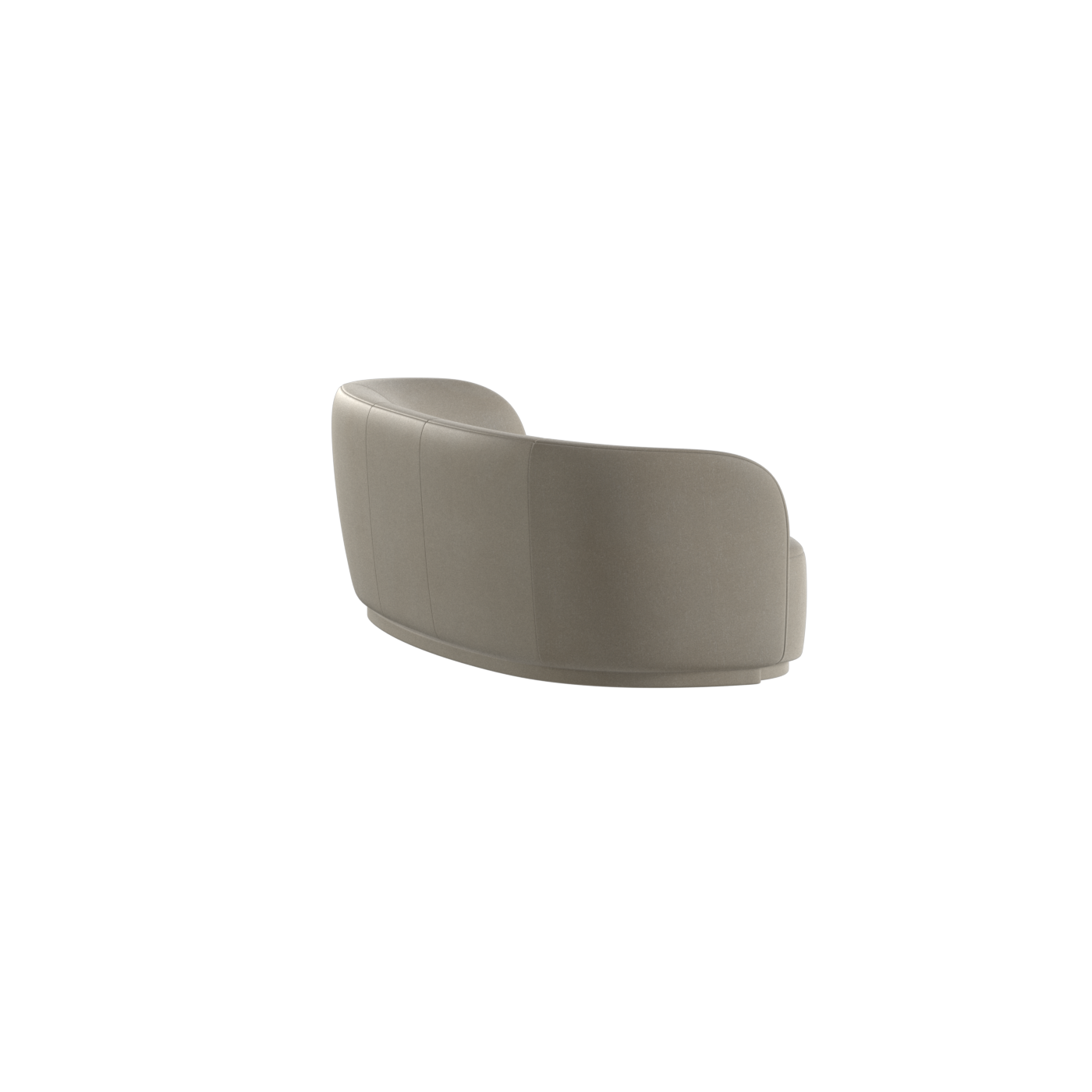 Posh Sofa - Curved Back Sofa with Continuous Base