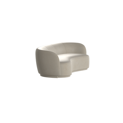 Posh Sofa - Curved Back Sofa with Continuous Base