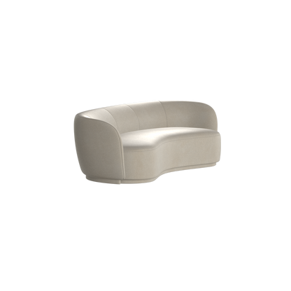 Posh Sofa - Curved Back Sofa with Continuous Base