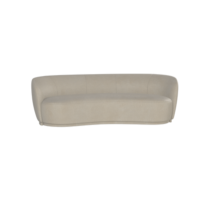 Posh Sofa - Curved Back Sofa with Continuous Base